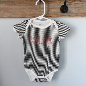 Rae Dunn  Size 6-9M Onsie Romper Bonjour
